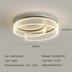 Round Led Ceiling Light: Stylish Acrylic Bedroom Lamp for Modern Lighting Solutions