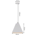 White Industrial LED E27 Pendant Light for Modern Home Kitchen Decor
