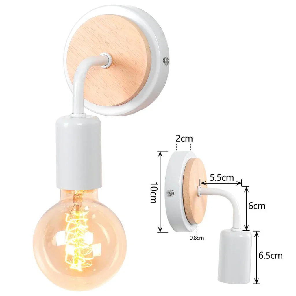 Industrial LED Wall Light Retro Loft Lamps E27 Iron Lampshade Sconce