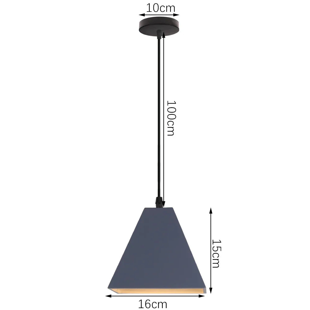 LED E27 Pendant Light: Modern Nordic Industrial Hanging Lamp for Home Decor