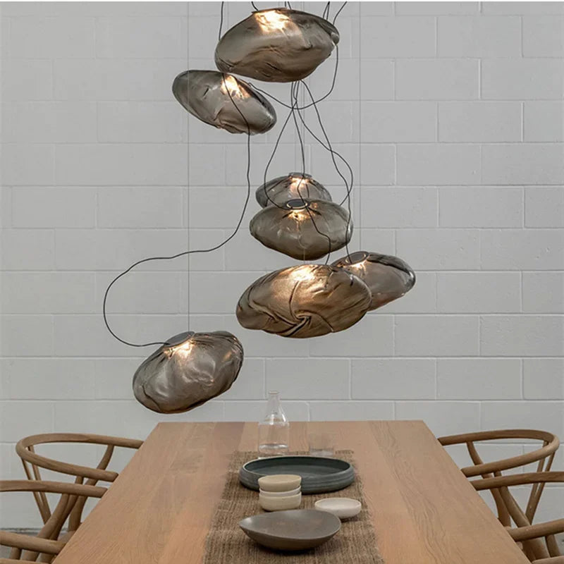 Cloud Glass Pendant Lights | Nordic Modern Blown Crystal Suspension Lamps