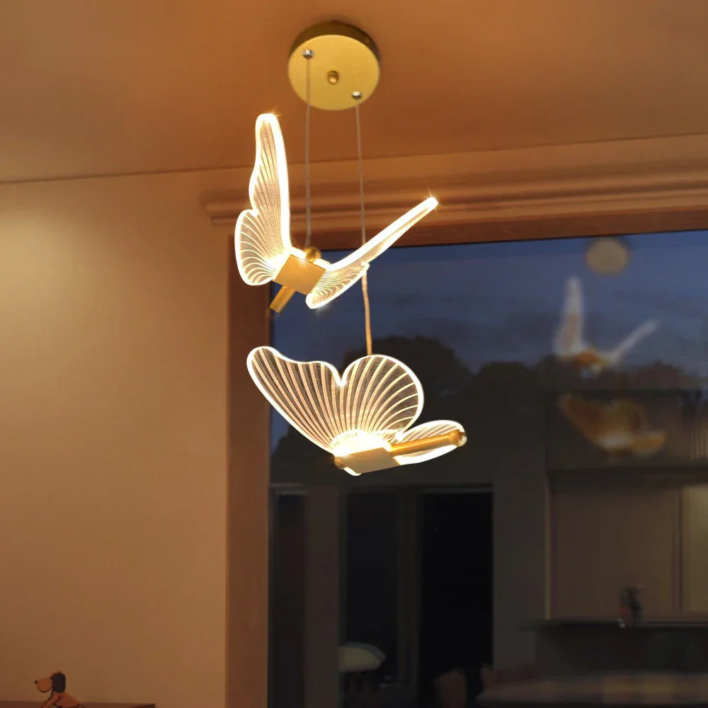 Butterfly LED Pendant Chandelier for Living Room and Bedroom