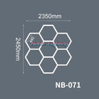 Hexagon LED Ceiling Light for Barbershop and Garage Hair Salon