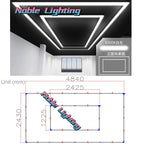 Rectangle Hexagon Led Light Bar for Auto Detailing Garage Ceiling