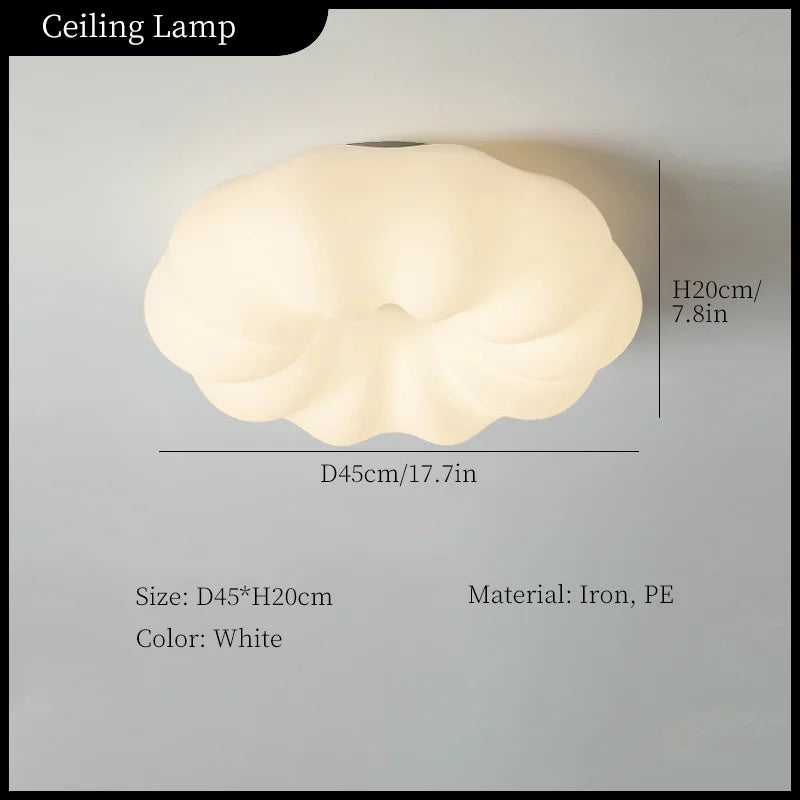 LED Cloud Pendant Light Modern Children's Room Chandelier