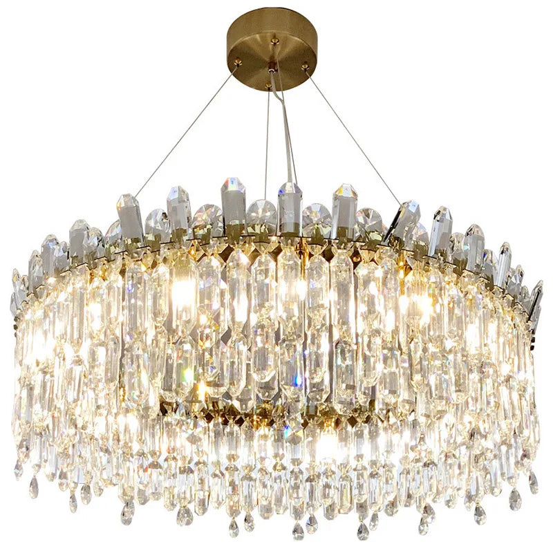Crystal Ceiling Chandelier: Postmodern Luxury Indoor Lighting for Living Room, Dining Room & Bedroom