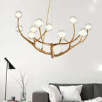 Nordic Branch Chandelier Modern Magic Bean Molecular Bedroom Lighting