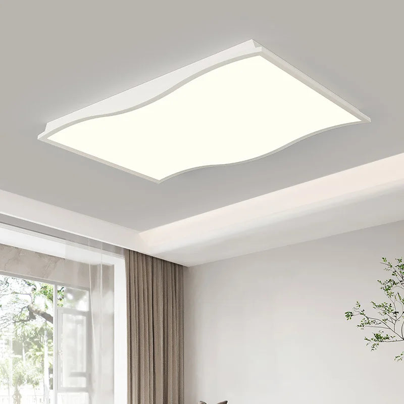 Minimalist LED Ceiling Light in Black & White for Living, Dining, Bedroom & Kitchen