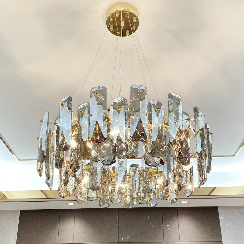Crystal LED Chandelier for High-end Living Spaces