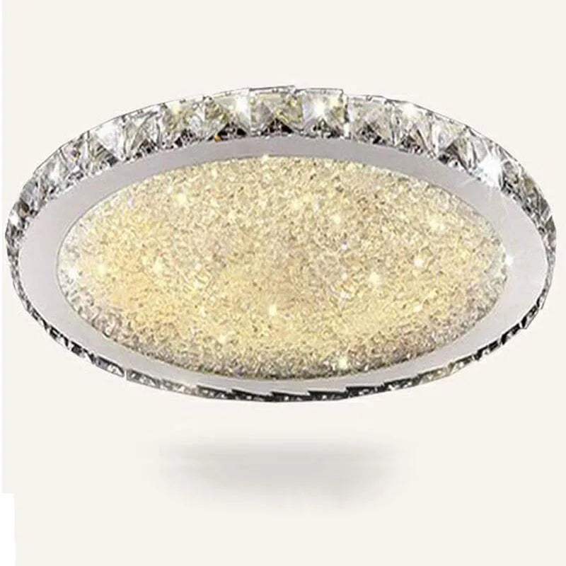 Crystal Ceiling Light for Home Living Room Bedroom, LED Bulbs Included