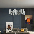 U-shaped Iron Chandelier Modern Minimalist LED Lighting for Home and Restaurant