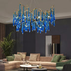 Copper Crystal Chandelier: Customizable LED Lighting for Luxury Living Rooms