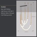 Modern Art LED Pendant Light for Bar Counter, Restaurant, and Home Decor
