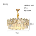 Modern Crystal Chandelier for High-End Living Room Decor Lighting