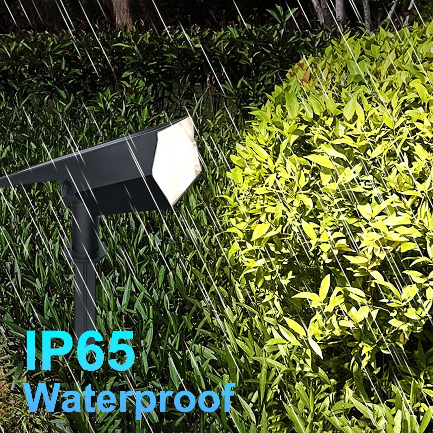 Solar Lawn Lights: Adjustable Brightness, 2 Lighting Colors, Garden Landscape Spotlights