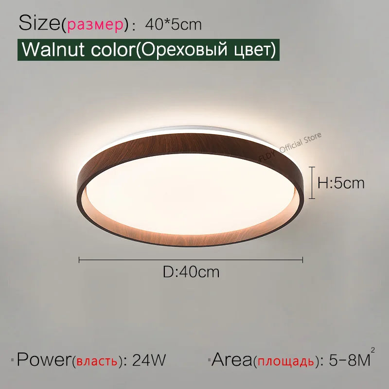 LED Ceiling Lamp: Simple Modern Round Study Bedroom Balcony Light