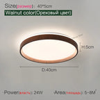 LED Ceiling Lamp: Simple Modern Round Study Bedroom Balcony Light