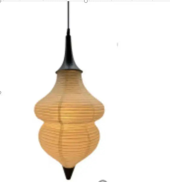 Akari Rice Paper Pendant Lamp for Living Room Bedroom - Wabi Sabi Design