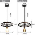 Industrial Loft Chandelier Pendant Lamp LED Edison Vintage Hanging Light