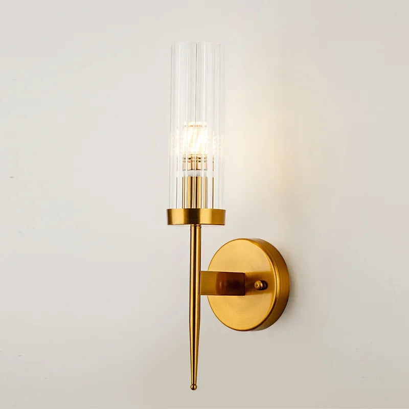 Modern LED Nordic Wall Sconce Bedroom Light Fixture Metal European Style Wall Lights