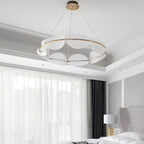 Luxury Iron Art LED Ceiling Chandelier with High Transmittance Acrylic Lampshade