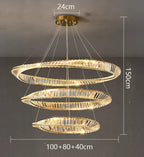 Crystal Chandelier: Luxury Pendant Lamp for Living Room and Bedroom