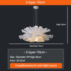 Nordic Ins Girls Room Chandelier: Creative Designer Warm Living Dining Flower Lamp