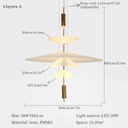UFO LED Chandelier Pendant Light for Dining Living Room Bar - Modern Saucer Design