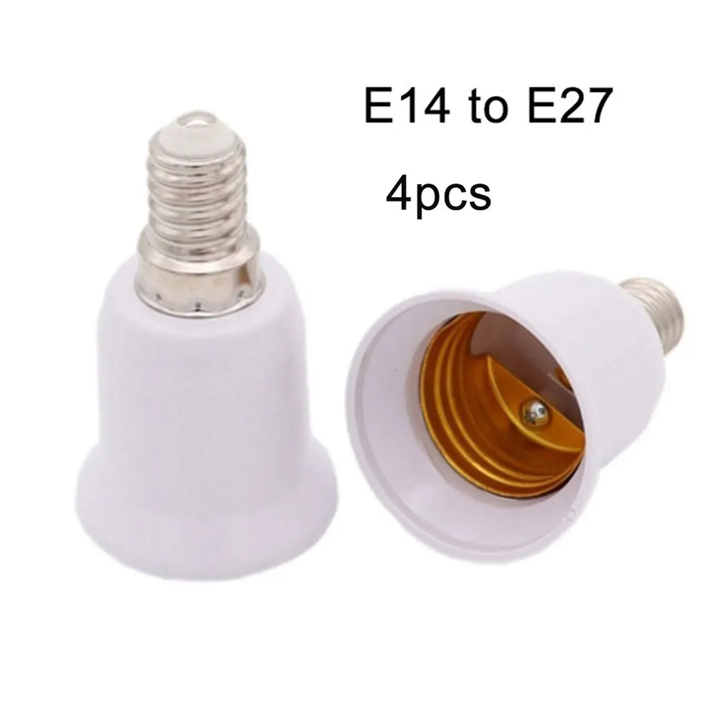 4pcs E14 to E26 E27 Adapter Converter for Chandelier Socket