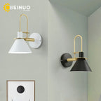 Nordic Wall Sconces: 350° Rotating Bedside Lighting Fixture