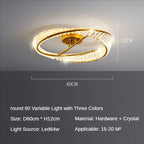 Modern Crystal LED Chandelier Ceiling Lamp for Luxurious Bedroom and Living Room