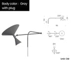 Marseille Adjustable Wall Lamp: Industrial Design Sconce for Living Room and Bedroom