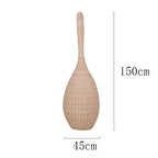 Bamboo Floor Lamp: Unique Rattan Light for Living Room, Bedroom, Teahouse Decor