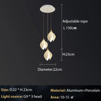 Magnolia Chandelier: Luxury Adjustable Pendant Light for Staircase, Restaurant, Bedroom