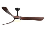 70" Wooden Ceiling Fan with Reversible Motor for Year-Round Comfort