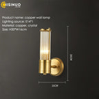 Copper Indoor Wall Sconce Light for Bedroom Living Room Hallway