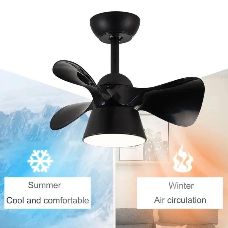 Colorful Macoron 22" Ceiling Fan Light, Smart Dimming DC Motor Remote Control