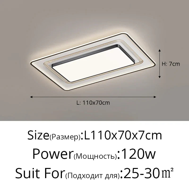 LED Ceiling Light with Remote Dimming for Modern Nordic Home Decor