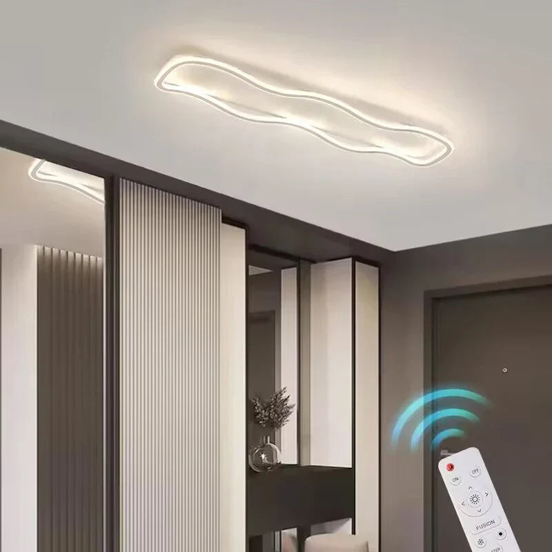 Modern LED Ceiling Light for Living Room, Bedroom, Foyer: Nordic Minimalist Design