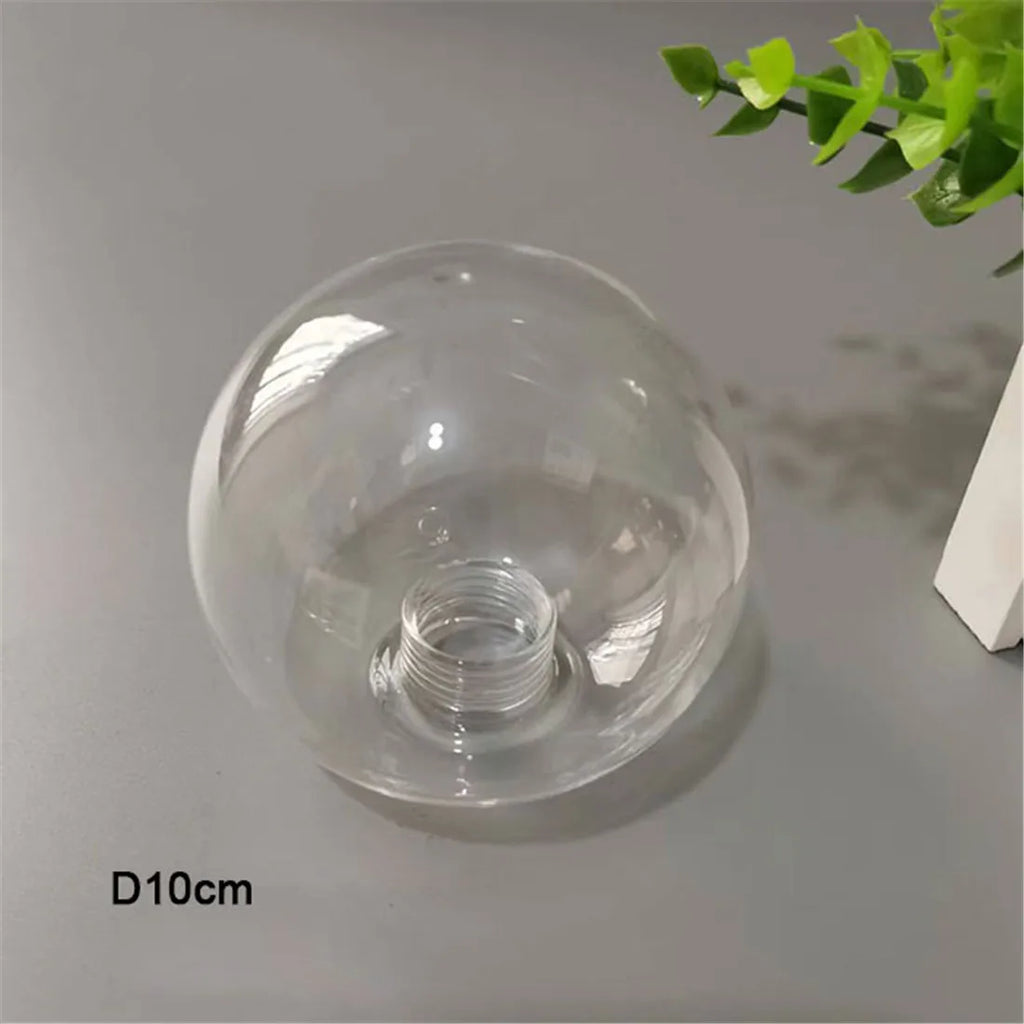 Clear Glass Pendant Lamp Shade with 2.2cm Thread for Chandeliers & Hanging Lights