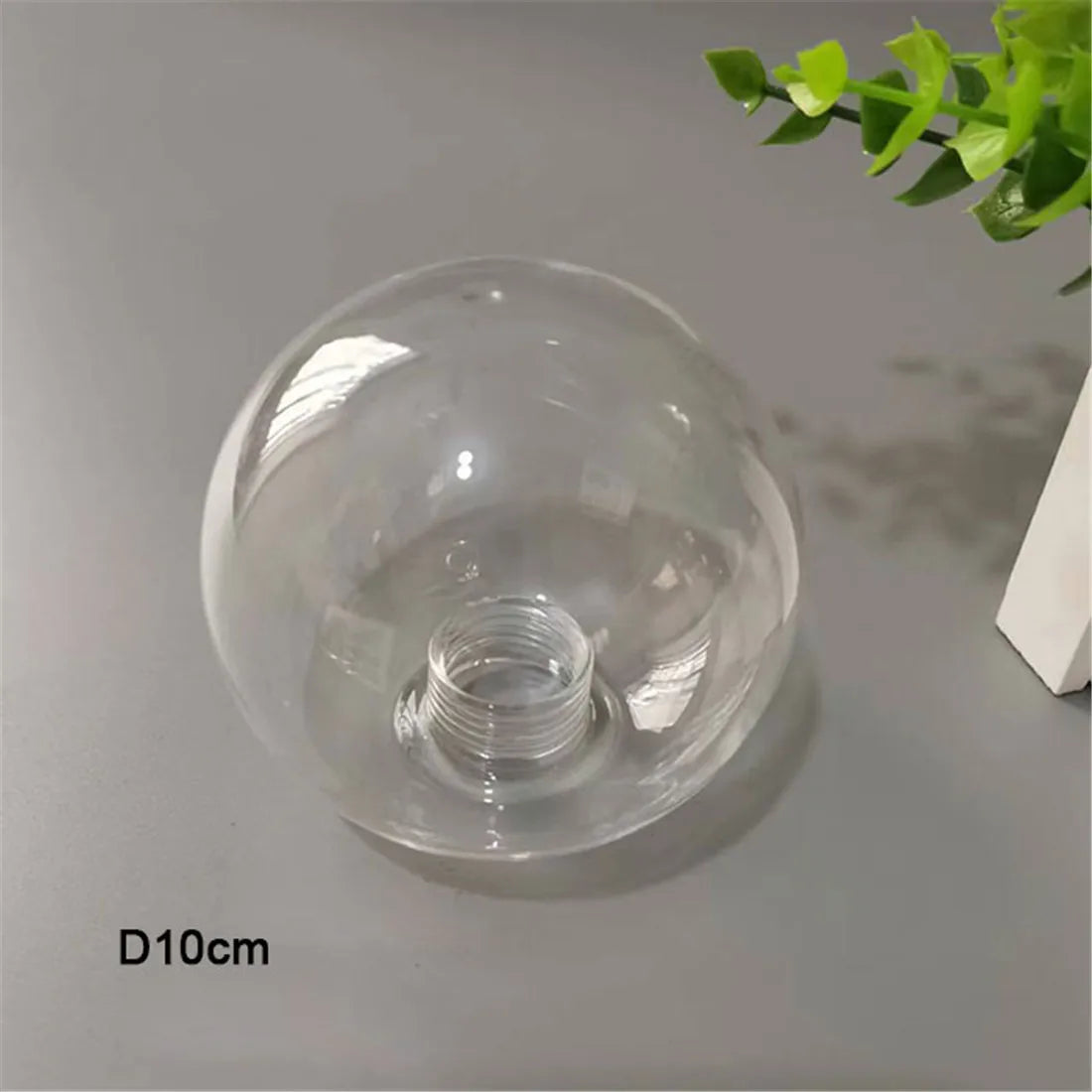 Clear Glass Pendant Lamp Shade with 2.2cm Thread for Chandeliers & Hanging Lights