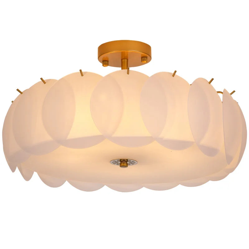 Stylish Glass Ceiling Chandelier for Modern Living Room and Bedroom Lighting