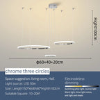 Modern LED Pendant Lights Chrome/Gold Plated for Dining Living Kitchen