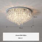 Modern Crystal LED Ceiling Chandelier Lighting Fixture