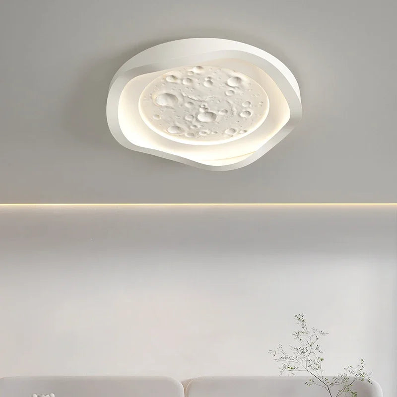 Round LED Ceiling Lamp - Simple Modern Nordic Minimalism for Living Room and Bedroom