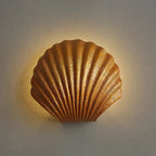 Modern Sea Shell LED Wall Lamps Resin Lampshade Indoor Lighting for Bedroom and Living Room