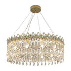Crystal Pendant Chandelier: Luxury LED Decor for Living Room & Kitchen