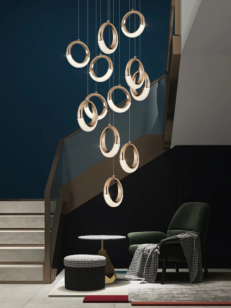Circle Ring LED Chandelier Light for Luxe Living Spaces