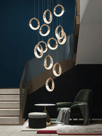 Circle Ring LED Chandelier Light for Luxe Living Spaces