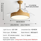 DC Motor Ceiling Fan Light with Control for Bedroom, Living Room & Restaurant.